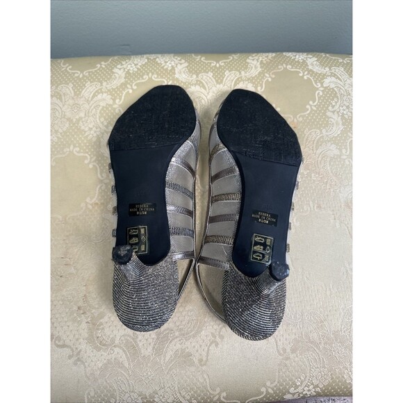 J Renee Rebekah Slingback Kitten Heels Size 8.5 Sparkly Embellished Formal Shoes - Picture 11 of 13